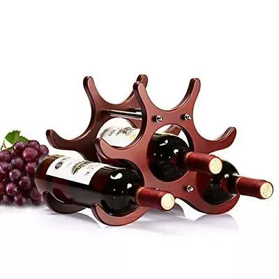 Wooden Wine Rack By Bella Vino - Wine Storage Space Saver For Kitchen • $12.89