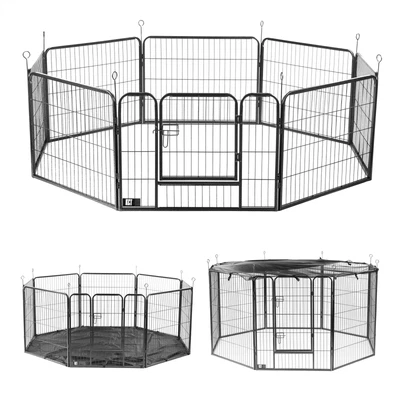 £89.95 • Buy Kct 8 Side Heavy Duty Play Pen Dog Puppy Pet Metal Fence Run Cage Indoor Outdoor