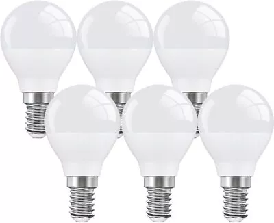 LED Light Bulbs Mini Globe Golf Ball E14 Screw Fitting Warm White 2700K 6W=40W • £0.99