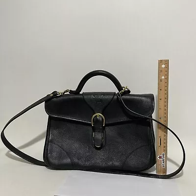 Ghurka Color: Vintage Black Leather Tilbury Satchel Crossbody Bag USED READ⭐️ • $439.99