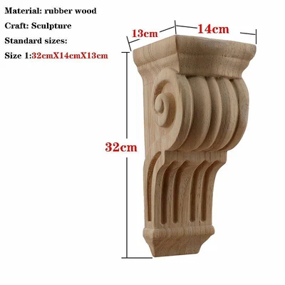 $241.49 • Buy Carved Wood Applique Decoration For Household Furniture DIY Parts Ornament Craft
