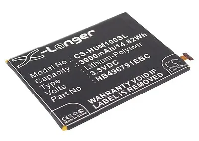 £17.69 • Buy 3.8V Battery For Huawei Ascend Mate Ascend Mate 2 Ascend Mate II HB496791EBC