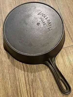 Vintage Rare VOLLRATH WARE #7 Cast Iron Skillet Fry Pan W/ Heat Ring USA! • $99.88