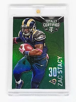 $99.99 • Buy 2014 Totally Certified Mirror Platinum Green #87 Zac Stacy 1/1 Rams