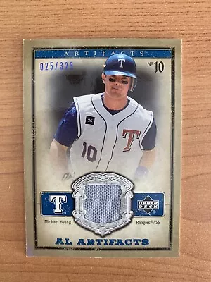 2006 Upper Deck Artifacts AL Artifacts Blue /325 Michael Young #AL-MY • $3.25