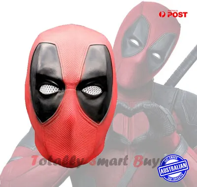 Deadpool Latex Mask X-men Marvel Halloween Movie Party Dressup Cosplay Head AUS • $29.95