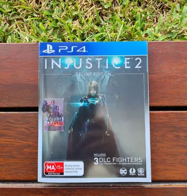 INJUSTICE 2 SteelBook PS4 Includes Game Steelbook And Cover Slip As New Con • $24.95