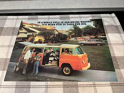 1979 VW Volkswagen Bus Westfalia Campmobile USA Market Brochure Catalog • $45