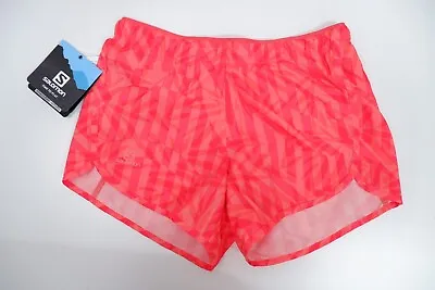 Salomon Womens BRAND NEW Agile Shorts Size XS Orange Running • £21.74