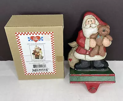 Midwest Of Cannon Falls Eddie Walker Santa Stocking Holder Teddy Bear + Ornament • $19.99