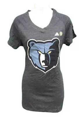 New Memphis Grizzlies Womens Sizes S-L Adidas Heather Blue V-Neck Shirt • $10.91