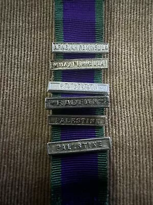 6x Miniature Campaign / General Service Medal Clasps (no Medal) CSM GSM Bar • £10