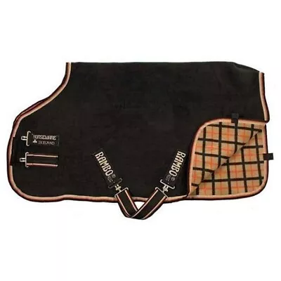 5'9  Horseware Rambo® Deluxe Fleece Rug ACAF4D - Black /Orange • £99.95