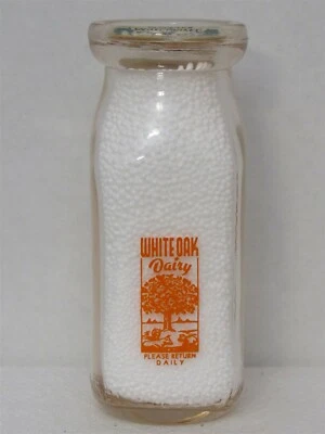 $14.99 • Buy TSPHP Milk Bottle White Oak Dairy Farm LOCATION ??? PA NY VA