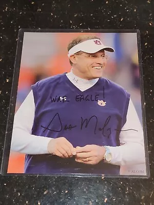 GUS MALZAHN SIGNED AUBURN TIGERS 8x10 WAR EAGLE AUTOGRAPH COACH • $12.95