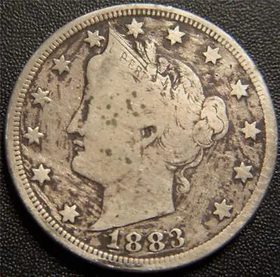 $3.25 • Buy 1883 Liberty  V  Nickel  With CENTS  - A Nice Partial LIBERTY Shows