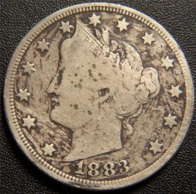 $3.25 • Buy 1883 Liberty  V  Nickel  With CENTS  - A Nice Partial LIBERTY Shows