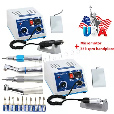 Dental Electric Micromotor Polisher Marathon/contra Angle/straight Handpiece • $191