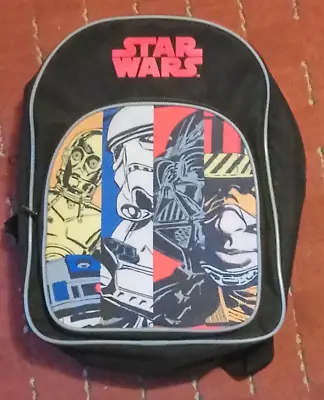 £8.99 • Buy Star Wars Retro Comic Small Child Backpack / School Bag - Vader R2-D2 C-3P0