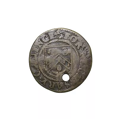 1600's England Worcestershire Stourbridge Borough Halfpenny Trade Token BW.98 • £33.26