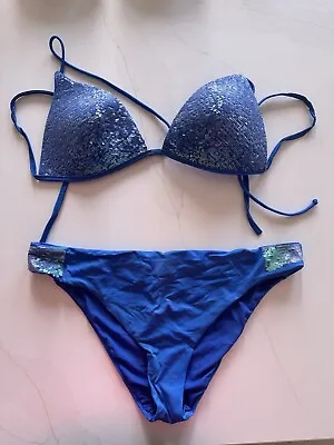 Calzedonia Sequin Top Bikini Size 12 • £10