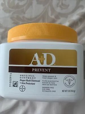 A+D Original Diaper Rash Topical Ointment & Skin Protectant Paraben Free 16 Oz • $18