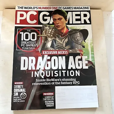 Pc Gamer Magazine October 2014 Dragon Age 100 Greatest Pc Games • $9.99