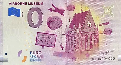 £22.67 • Buy Ticket 0 Euro Airborne Museum France 2018 Number 4000
