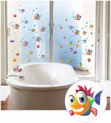 Underwater World Small Fish Wall Sticker Children Room Mural Decal Home Decor • £2.88