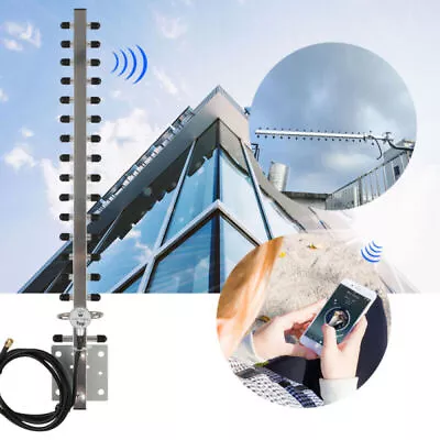 GSM 2400MHz 2500MHz 10dBi Yagi Antenna + SMA Adapter For Phone Signal Booster • $15.99