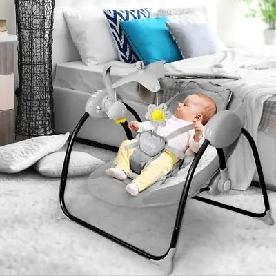 BoPeep Baby Swing Electric Cradle Rocker Chair Infant Auto Bouncer Newborns Seat • $149.99