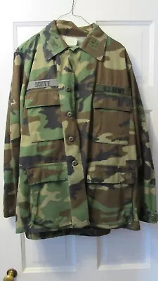  Woodland Camouflage Military BDU Shirt/Pants Uniform Army Fatigues - Mint • $24.99