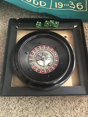 VTG  Roulette Wheel And Accessories Collectable • $40