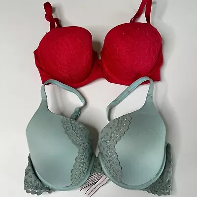 Victoria's Secret Bra LOT Of 2 Size 32DD Perfect Shape & Very Sexy Uplift • $16.99