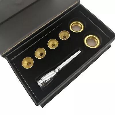  Sliver Gold Plated Trumpet Mouthpiece Set BB C Key 3C 2C 2B 3B Trompeta Brass  • $29.99