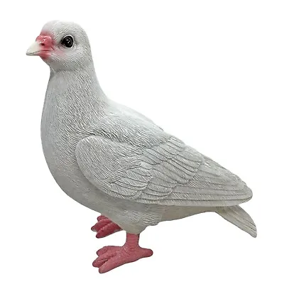 £18.99 • Buy White Dove Garden Bird Ornament Outdoor Decorative Animal Statue