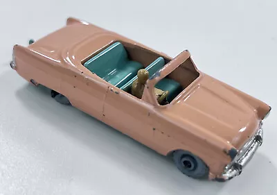 Matchbox Moko Lesney 1957 39A3 Peach Ford Zodiac Convertible Gray Metal Wheels • $48.88