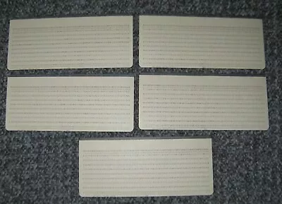 5 Unused Computer Punch Cards - IBM 5081 Terminator Cards • £4.95