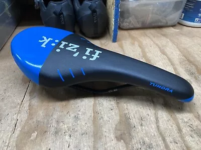 Fizik Tundra Black / Blue Saddle Seat Mountain Bike Mtb Xc Road Gravel • $69.99