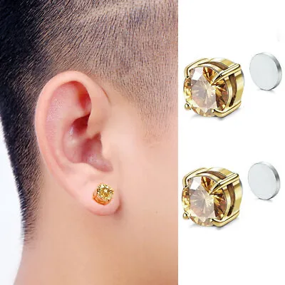 Magnetic Stud Earrings 6/ 8MM Unisex Non-Piercing Clip On Earrings  • $1.94