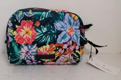 Vera Bradley Medium Cosmetic Zip Up Bag Happy Blooms Pattern NWT Fast Shipping! • $32