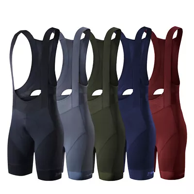 Mens Cycling Bib Shorts Breathable Padded Bicycle Tight Racing Cycling Short • $46.99