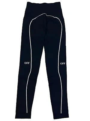 OFF WHITE Athleisure Black Performance Leggings Size S/M NEW RRP 150 • £58.50