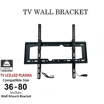 TV Wall Bracket Mount Tilt For 26 32 40 42 46 50 55 60 75 Inch 3D LCD LED Plasma • £13.99