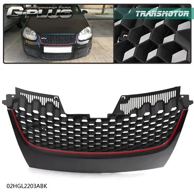 New Fit For VW Jetta GTI MK5 2006-2009 Badgeless Honeycomb Mesh Grille Black W/ • $38.10