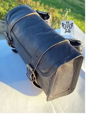 Genuine Leather Front Fork Saddle Storage Bag Luggage Tool Bag • $43