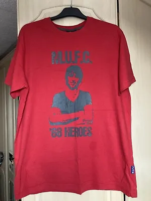 Large Red George Best Man Utd 68 Heroes T/Shirt Genuine Official Merchandise • £2.99