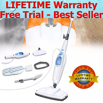 Steam Mop Cleaner 10-in-1 1500W Convenient Detachable Handheld Unit Floor Carpet • $52.50