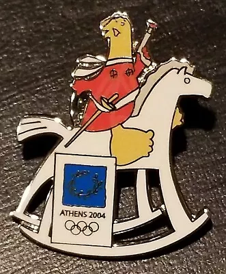 2004 Athens Olympic Mascot Rocking Horse Pin/pins. • $12.95