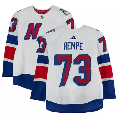 New York Rangers #73 Matt Rempe Men's 2024 Hockey Stadium Series White Jersey • $80.99